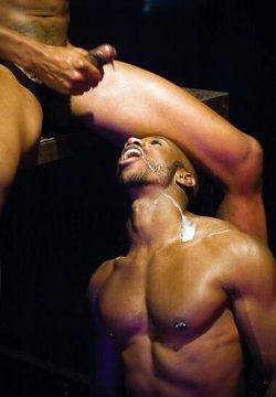 Black Cock Gay Facial