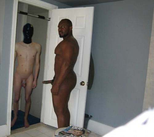 Black Man With His White Gimp