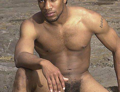 Nudist Black Man
