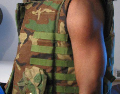 Black Man In Combat Gear