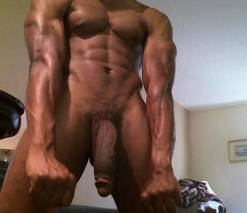 Nice Muscles and Packing Big Black Dick