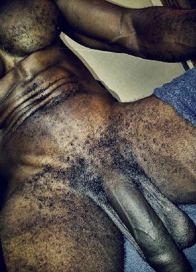 Dark Black Meat and Huge Balls