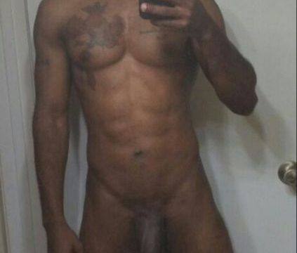 Big Black Cock Nude Selfie
