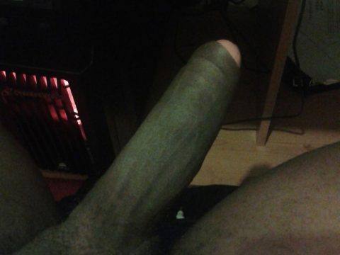 10 Inch Jet Black Monster Cock